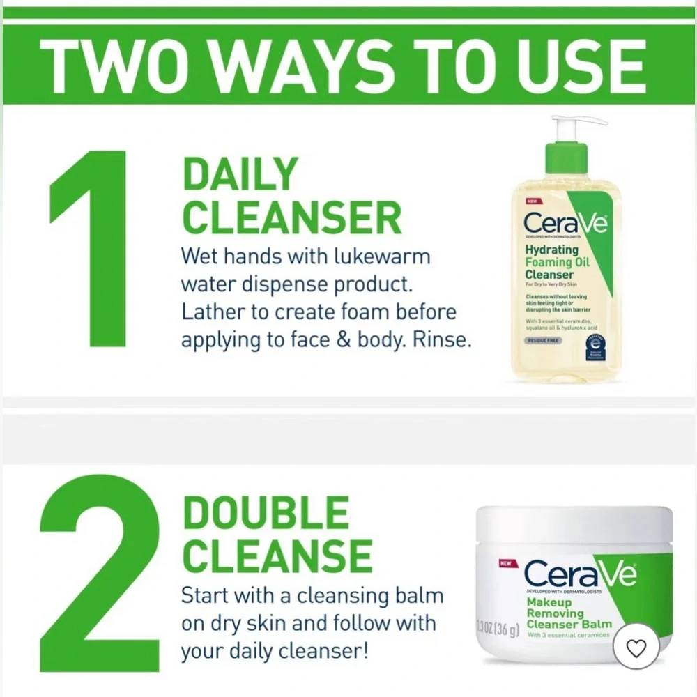3 PACKS OF CeraVe Hydrating Oil Face Cleanser 8 fl‎ oz